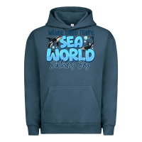 Pigment Midnight Navy Whale Hello There Sea World Birthday Boy Urban Hoodie - CowhideDigitalArt