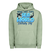 Pigment Oil Green Whale Hello There Sea World Birthday Boy Urban Hoodie - CowhideDigitalArt