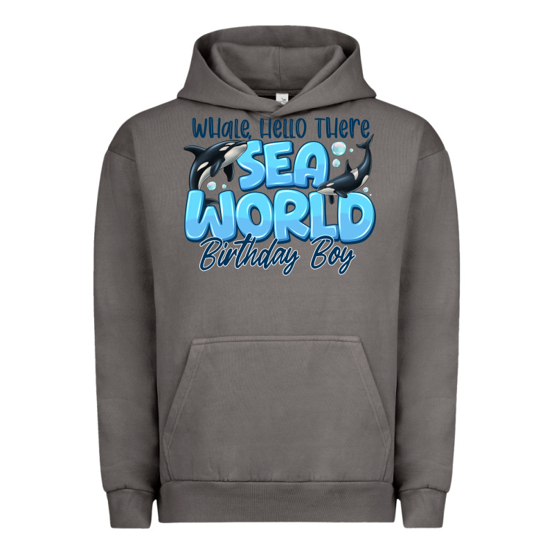 Whale Hello There Sea World Birthday Boy Urban Hoodie by CowhideDigitalArt | Teevron