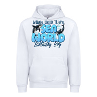 White Whale Hello There Sea World Birthday Boy Urban Hoodie - CowhideDigitalArt