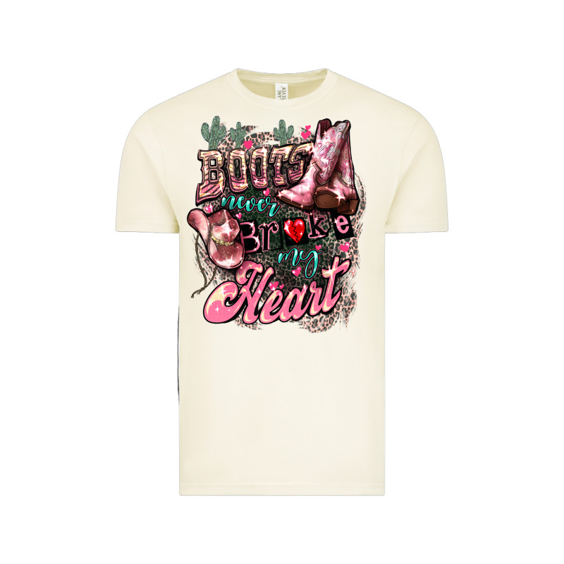Boots Never Broke My Heart Vintage Tee by NancyCooperArtShop | Teevron