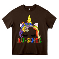 Chocolate Brown autism au some  unicorn Heavy Core Tee - AdoDesignShop