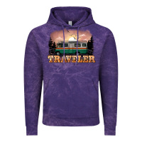 Cloud Purple traveler Vintage Hoodie - NancyCooperArtShop