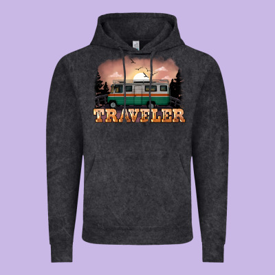 Traveler Vintage Hoodie Designed By Nancycooperartshop