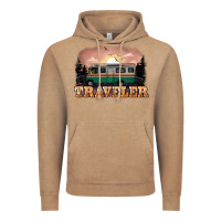 Vintage Coffee traveler Vintage Hoodie - NancyCooperArtShop