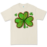 St Patricks Day Shamrock With Glitter Premium Tee | Teevron
