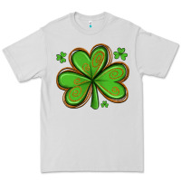 Dove Grey st patricks day shamrock with glitter Premium Tee - Artiststas