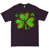Plum st patricks day shamrock with glitter Premium Tee - Artiststas
