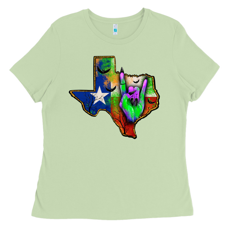 Texas Map Halloween Ladies Tee by JahusDesignShop | Teevron