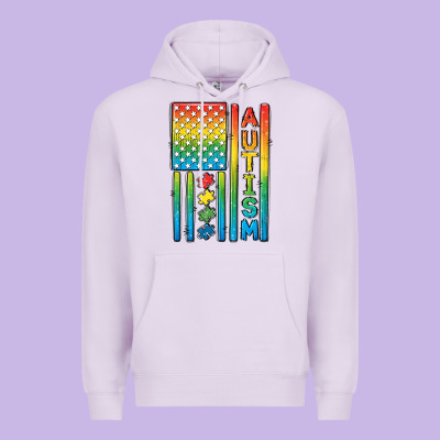 Autism American Flag Premium Hoodie Designed By Cowgirlartshop