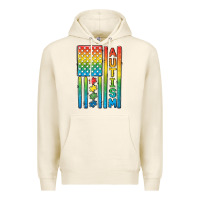 Tofu Autism American Flag Premium Hoodie - CowGirlArtShop