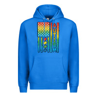 True Royal Autism American Flag Premium Hoodie - CowGirlArtShop