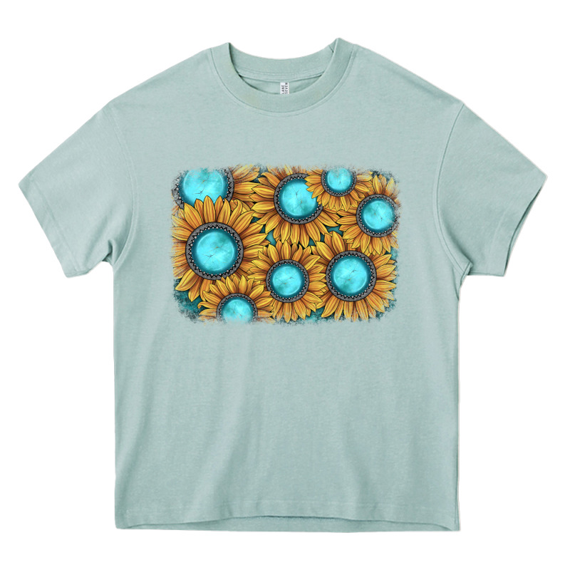 Sunflower Gemstone Background Heavy Core Tee by JahusDesignShop | Teevron