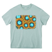 Arona sunflower gemstone background Heavy Core Tee - JahusDesignShop