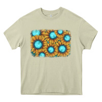 Mossy sunflower gemstone background Heavy Core Tee - JahusDesignShop