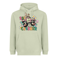 Matcha Egg crusher monster truck Heavyweight Hoodie - CowGirlArtShop