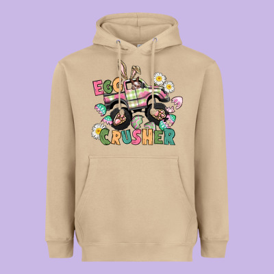 Egg Crusher Monster Truck Heavyweight Hoodie Designed By Cowgirlartshop