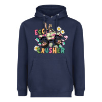 Navy Egg crusher monster truck Heavyweight Hoodie - CowGirlArtShop