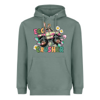 Sage Egg crusher monster truck Heavyweight Hoodie - CowGirlArtShop