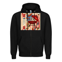 Black red white and bbq usa flag Zipper Hoodie - TumblerDesignByShophia