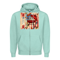 Seafoam red white and bbq usa flag Zipper Hoodie - TumblerDesignByShophia