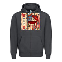 Smoke red white and bbq usa flag Zipper Hoodie - TumblerDesignByShophia