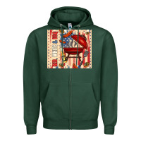 Sports Green red white and bbq usa flag Zipper Hoodie - TumblerDesignByShophia