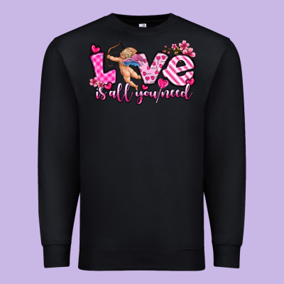 Love Is All You Need Premium Sweatshirt Designed By Oliviacreatesart