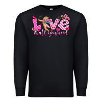 Black love is all you need Premium Sweatshirt - OliviaCreatesArt