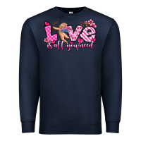 Navy love is all you need Premium Sweatshirt - OliviaCreatesArt