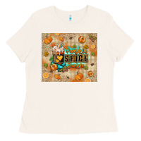 Bone Pumpkin spice junkie Ladies Tee - RanaPortraitStore