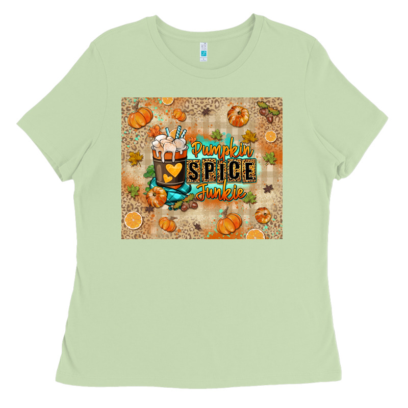 Pumpkin Spice Junkie Ladies Tee by RanaPortraitStore | Teevron