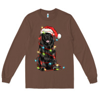 Chestnut christmas newfoundland dog Long Sleeve Tee - LillyAllenDesigns
