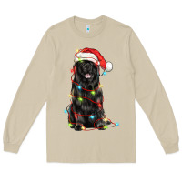 Mushroom christmas newfoundland dog Long Sleeve Tee - LillyAllenDesigns