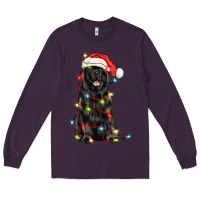 Plum christmas newfoundland dog Long Sleeve Tee - LillyAllenDesigns