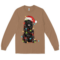 Toasted Coconut christmas newfoundland dog Long Sleeve Tee - LillyAllenDesigns