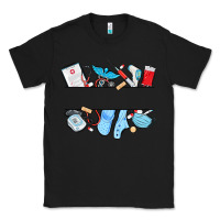 Black custom name nurse Classic Tee - MaliasSmallBusiness