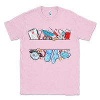 Bubblegum Pink custom name nurse Classic Tee - MaliasSmallBusiness