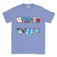 Colony Blue custom name nurse Classic Tee - MaliasSmallBusiness
