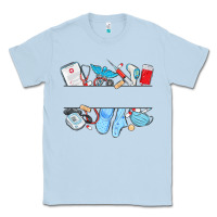Dusty Blue custom name nurse Classic Tee - MaliasSmallBusiness