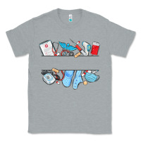 Heather Grey custom name nurse Classic Tee - MaliasSmallBusiness