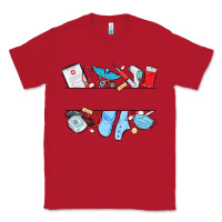 Red custom name nurse Classic Tee - MaliasSmallBusiness