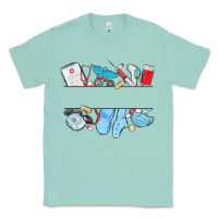 Seafoam custom name nurse Classic Tee - MaliasSmallBusiness