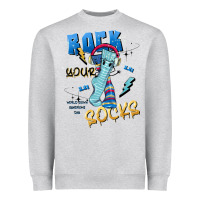 Heather Grey rock your Heavyweight Sweatshirt - Artiststas