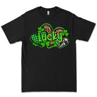 Black st patricks day lucky western hearts Premium Tee - Artiststas