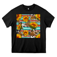 Black serape leopard seamless pattern Heavy Core Tee - BundleAndBundleShop