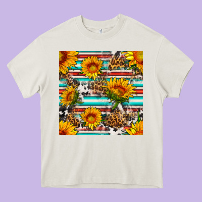 Serape Leopard Seamless Pattern Heavy Core Tee Designed By Bundleandbundleshop