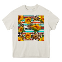 Cream serape leopard seamless pattern Heavy Core Tee - BundleAndBundleShop