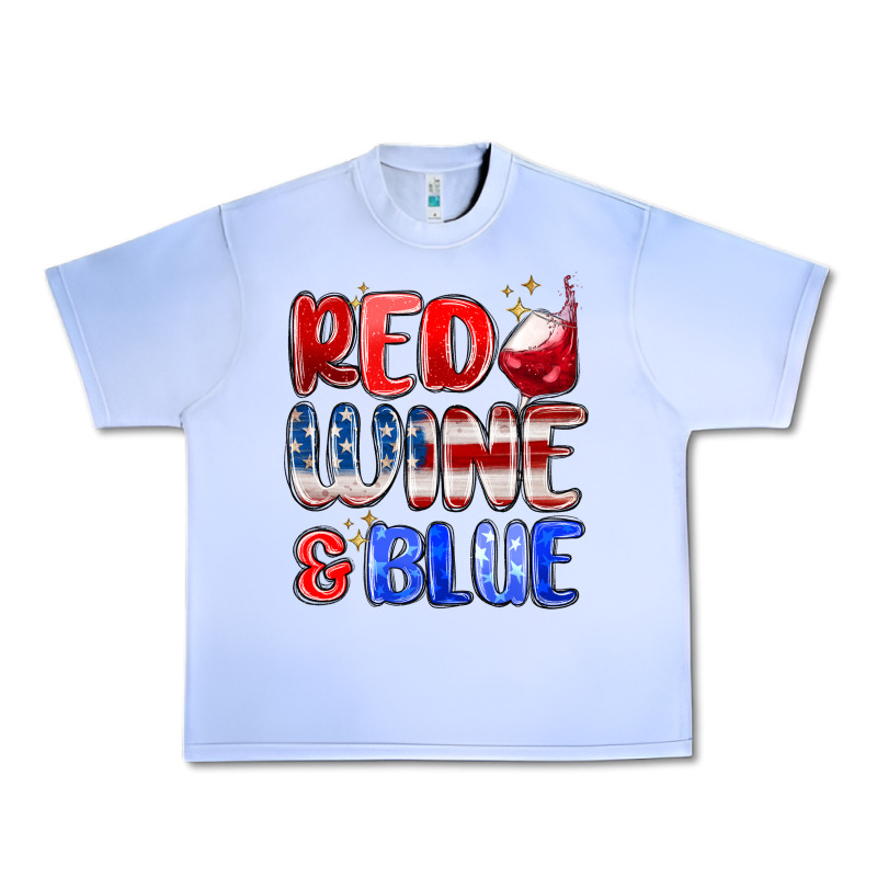 Red Wine And Blue Urban Heavy Tee by MaliasSmallBusiness | Teevron
