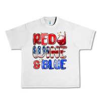 Lunar Rock red wine and blue Urban Heavy Tee - MaliasSmallBusiness